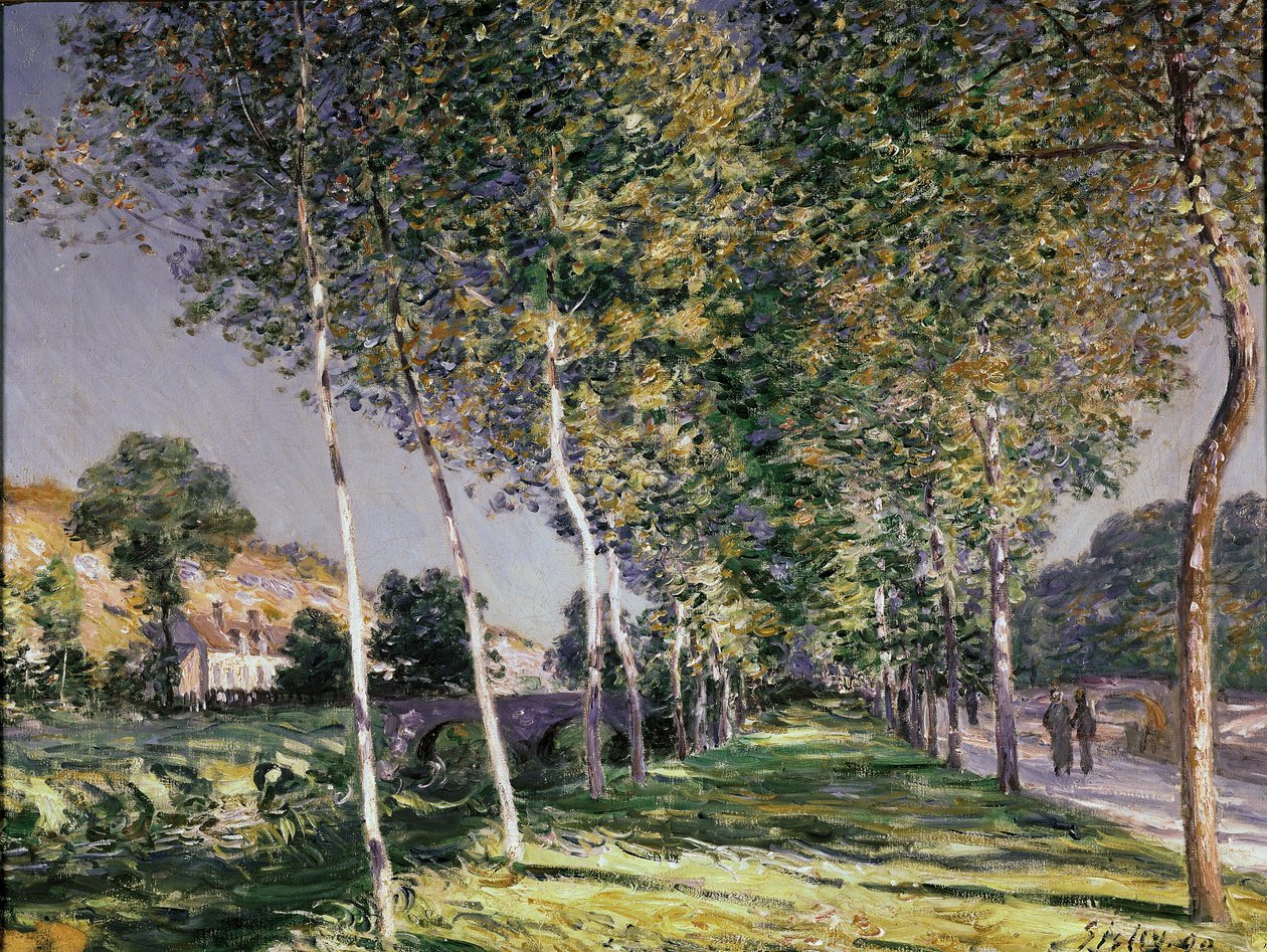 A séta, 1890 alkotó: Alfred Sisley