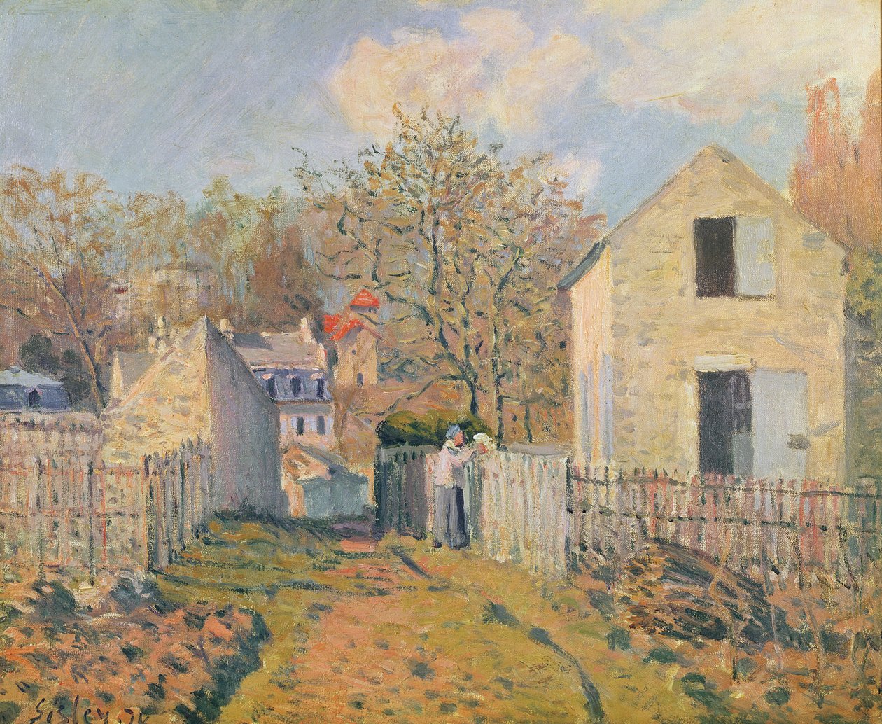 Szomszédok faluja, 1872 alkotó: Alfred Sisley