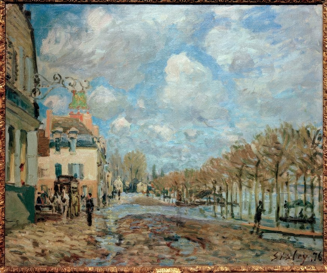 Árvíz Port-Marlyban alkotó: Alfred Sisley