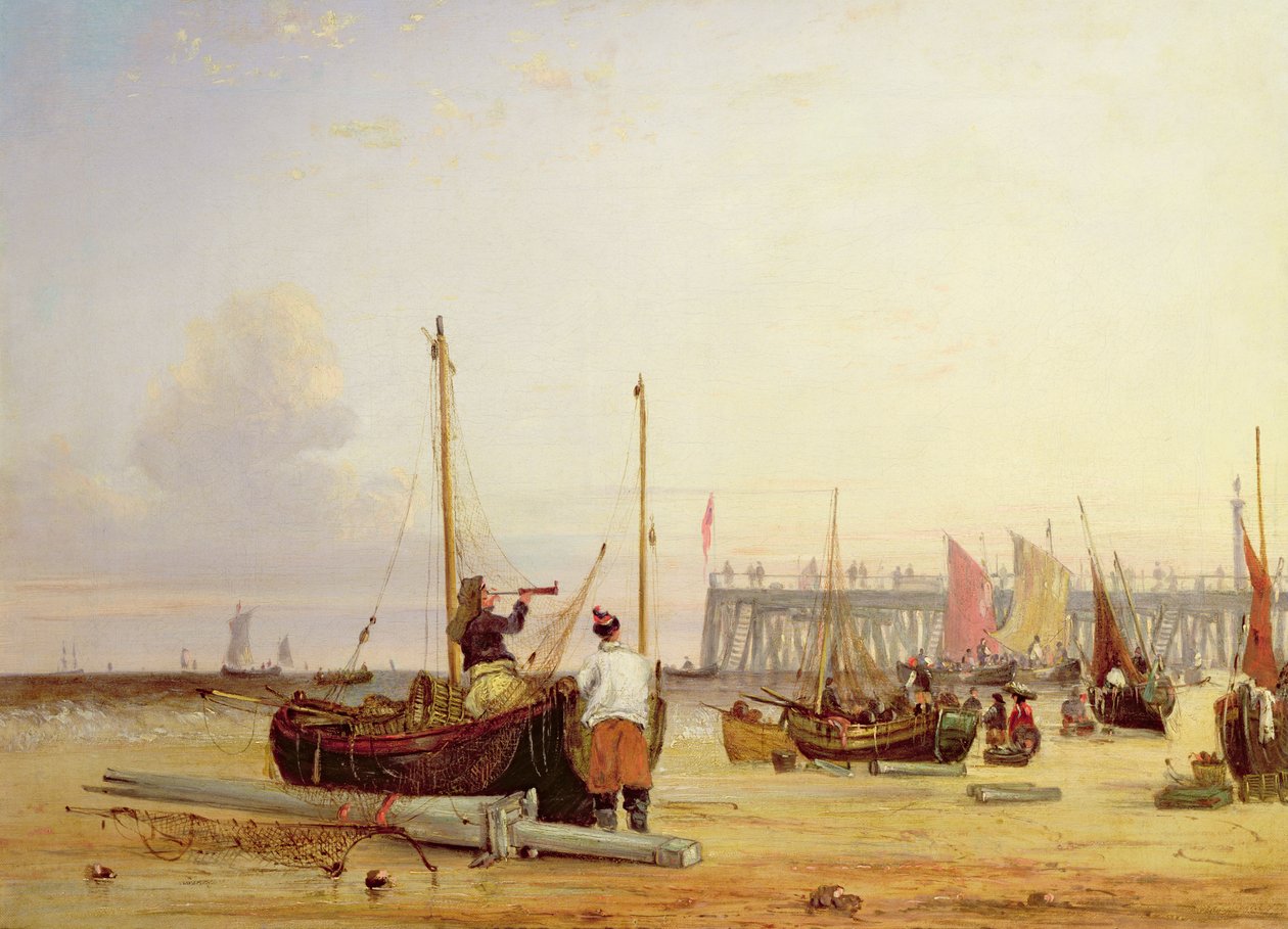 Yarmouth móló, Wight-sziget alkotó: Alfred Stannard
