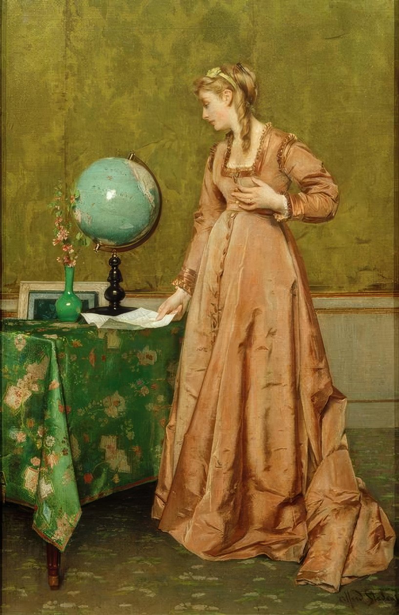 A.Stevens, a Globe vagy a Hírek messziről alkotó: Alfred Emile Stevens