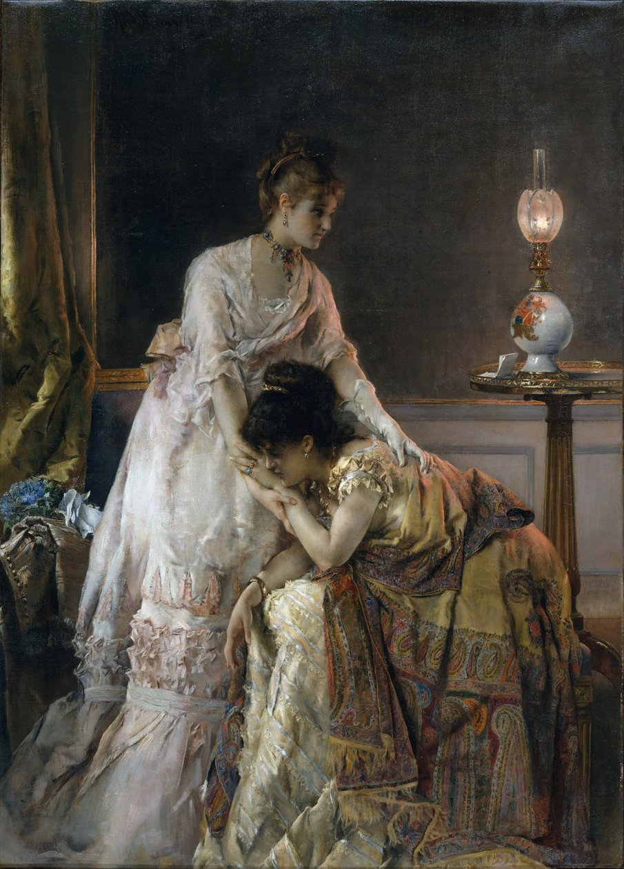 A bál után alkotó: Alfred Emile Stevens