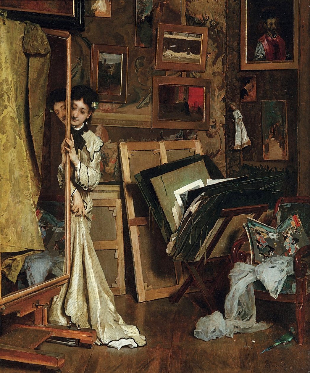 A Psziché alkotó: Alfred Emile Stevens
