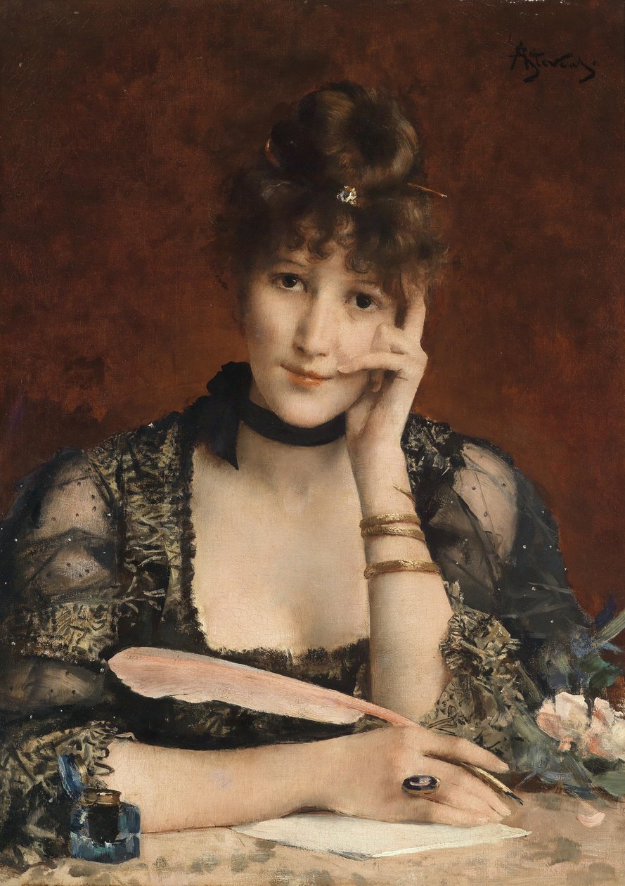 A levél alkotó: Alfred Emile Stevens