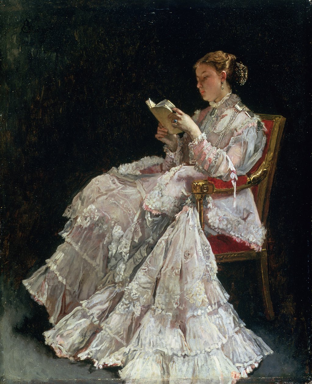 Az olvasó, 1860 körül alkotó: Alfred Emile Stevens
