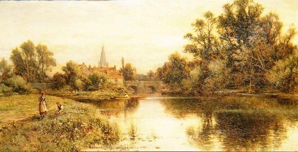 A Temze Marlow-ban alkotó: Alfred Augustus Glendening