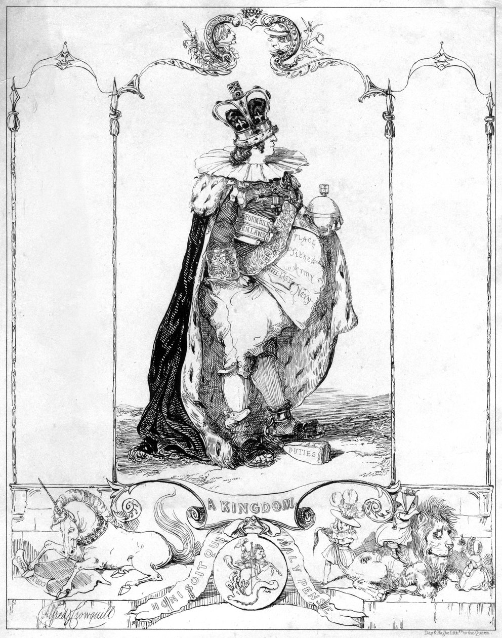 Egy királyság, 19. század. alkotó: Alfred Crowquill