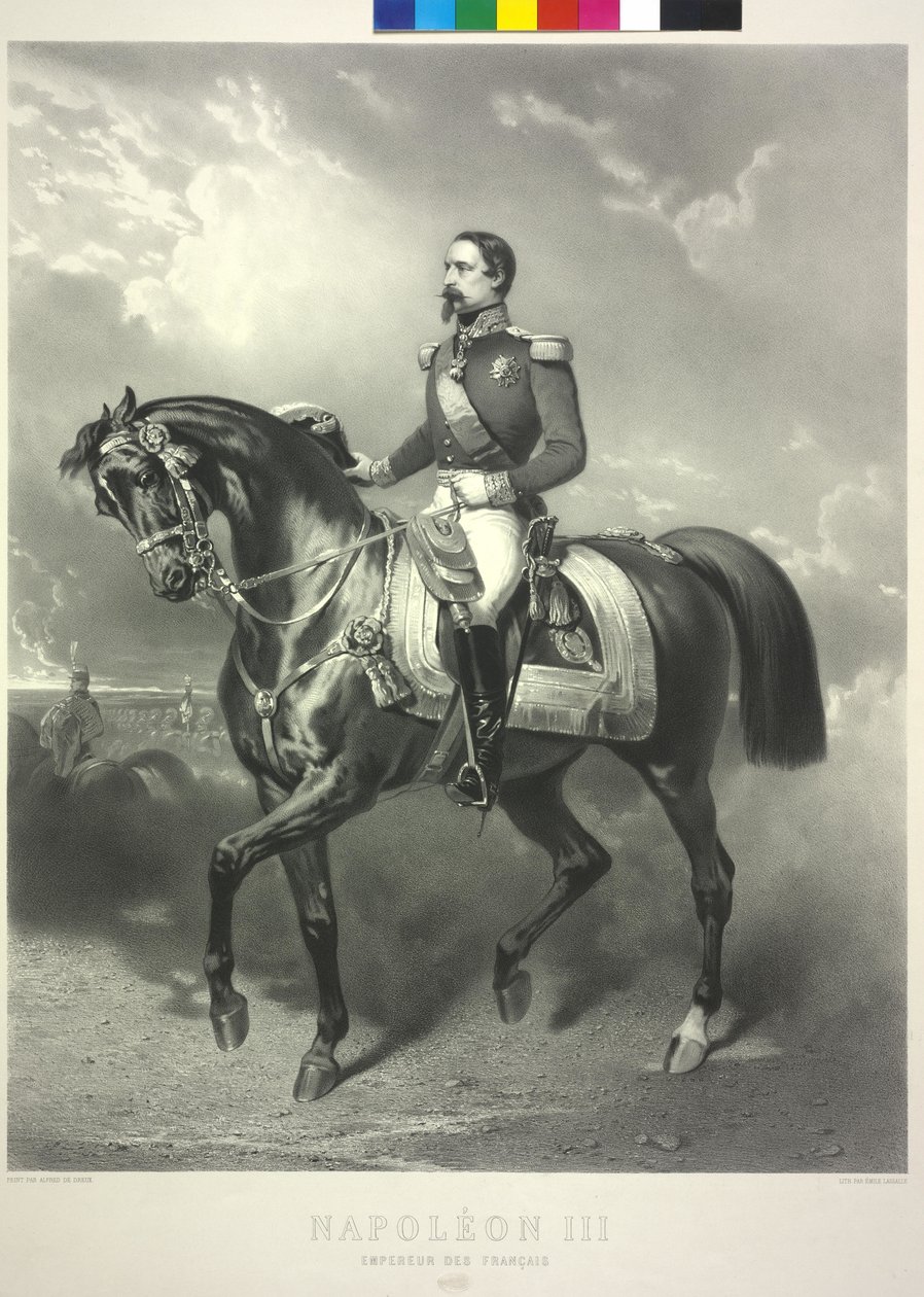 III. Napóleon, francia császár (nyomtatás) alkotó: Alfred Dedreux