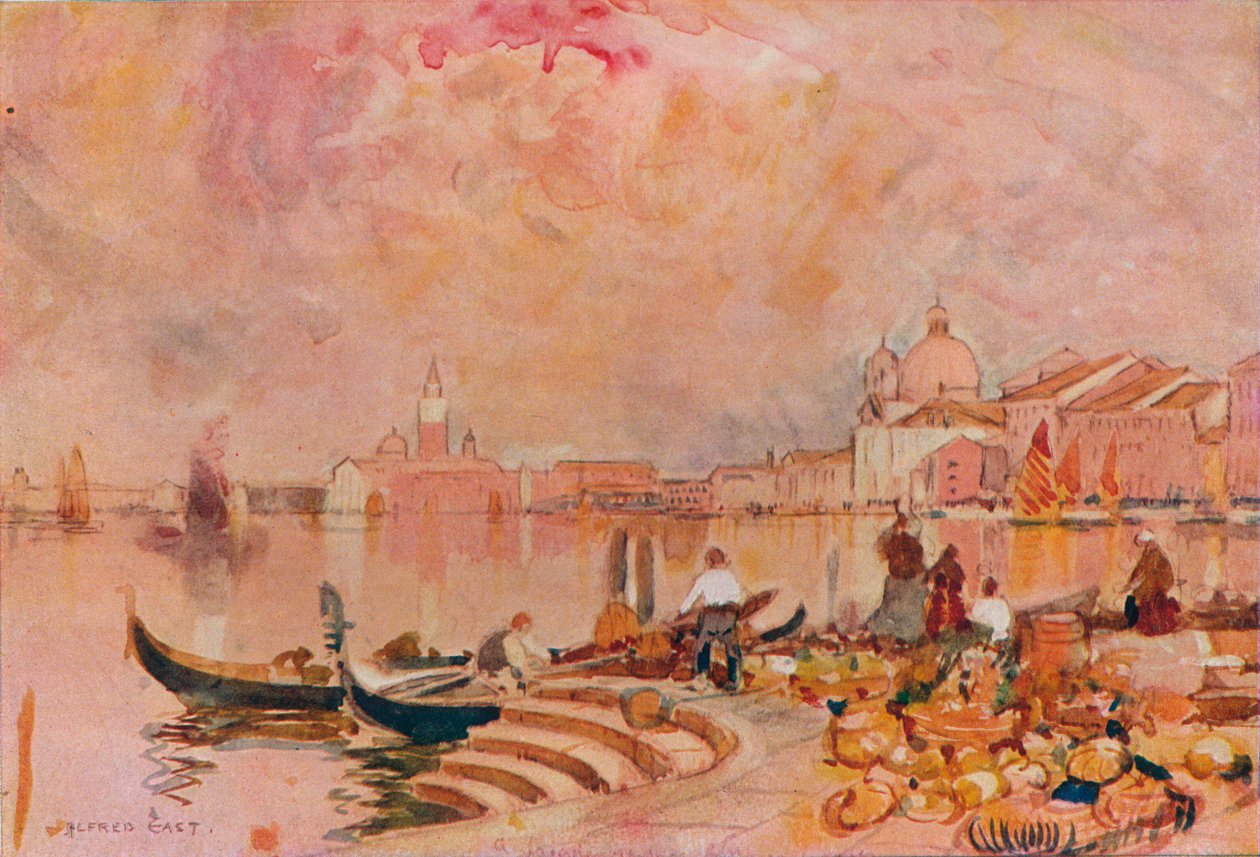Evening Glow, Velence, 1895 alkotó: Alfred East