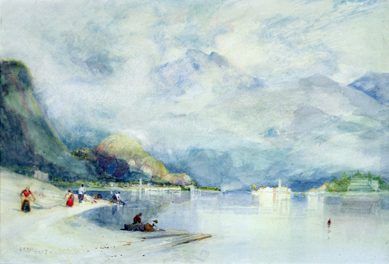 Maggiore-tó Stresából alkotó: Alfred East