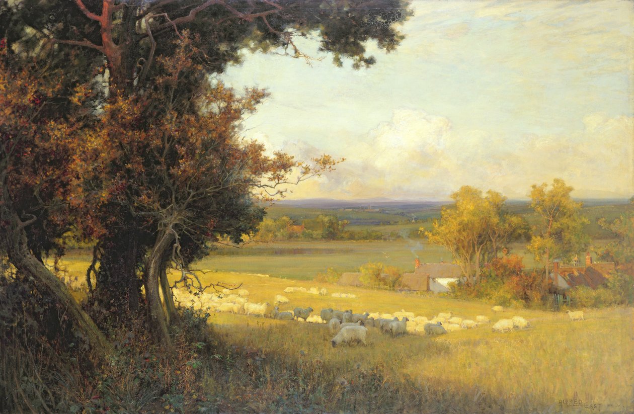 Aranyvölgy (olaj, vászon) alkotó: Alfred East