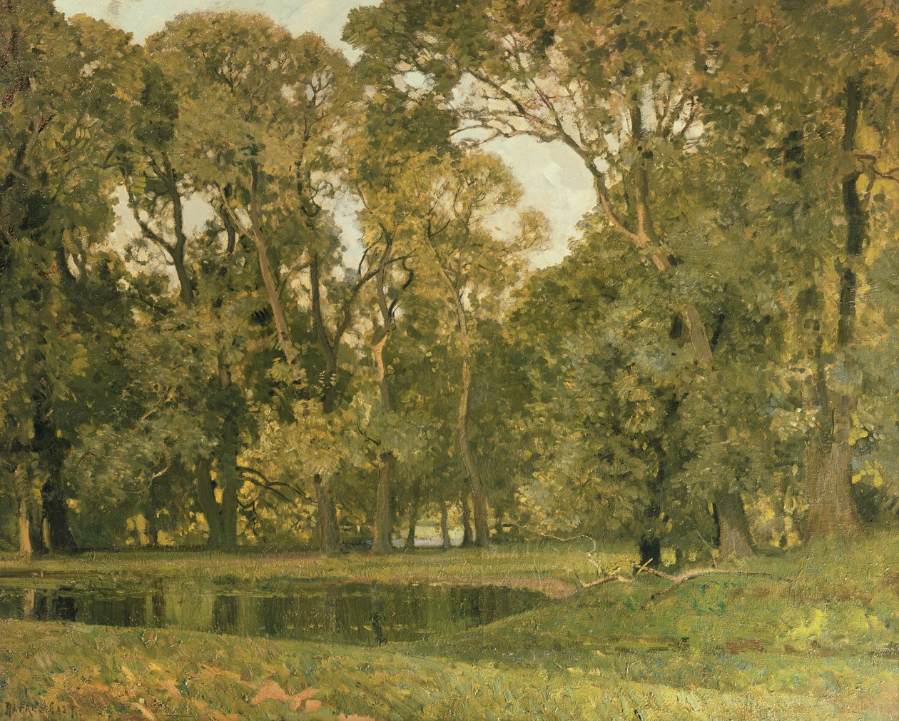 A zöld medence alkotó: Alfred East