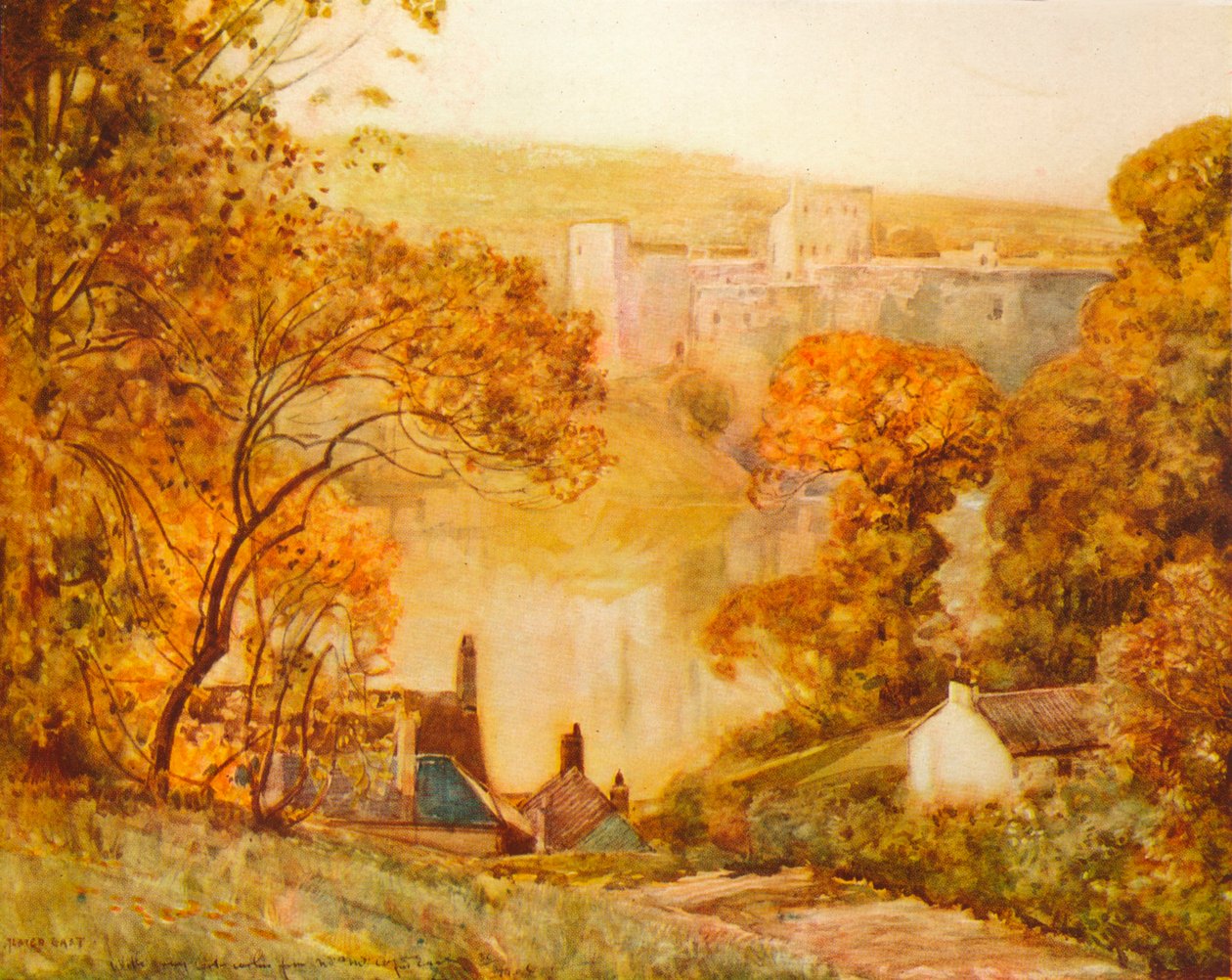 Chepstow kastély, On The Wye, 1910 alkotó: Alfred East