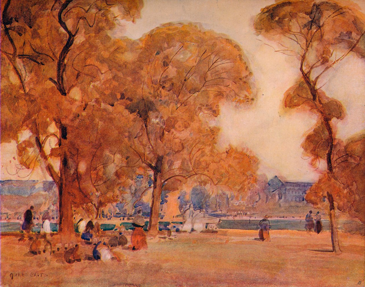 A parkban, 1864-1906, 1906. alkotó: Alfred East