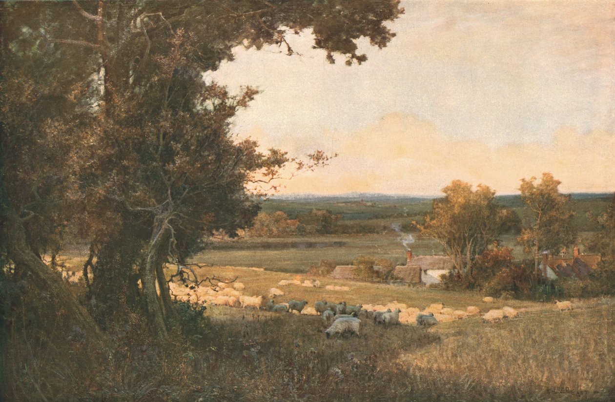 Az Aranyvölgy, c1893, c1930. alkotó: Alfred East