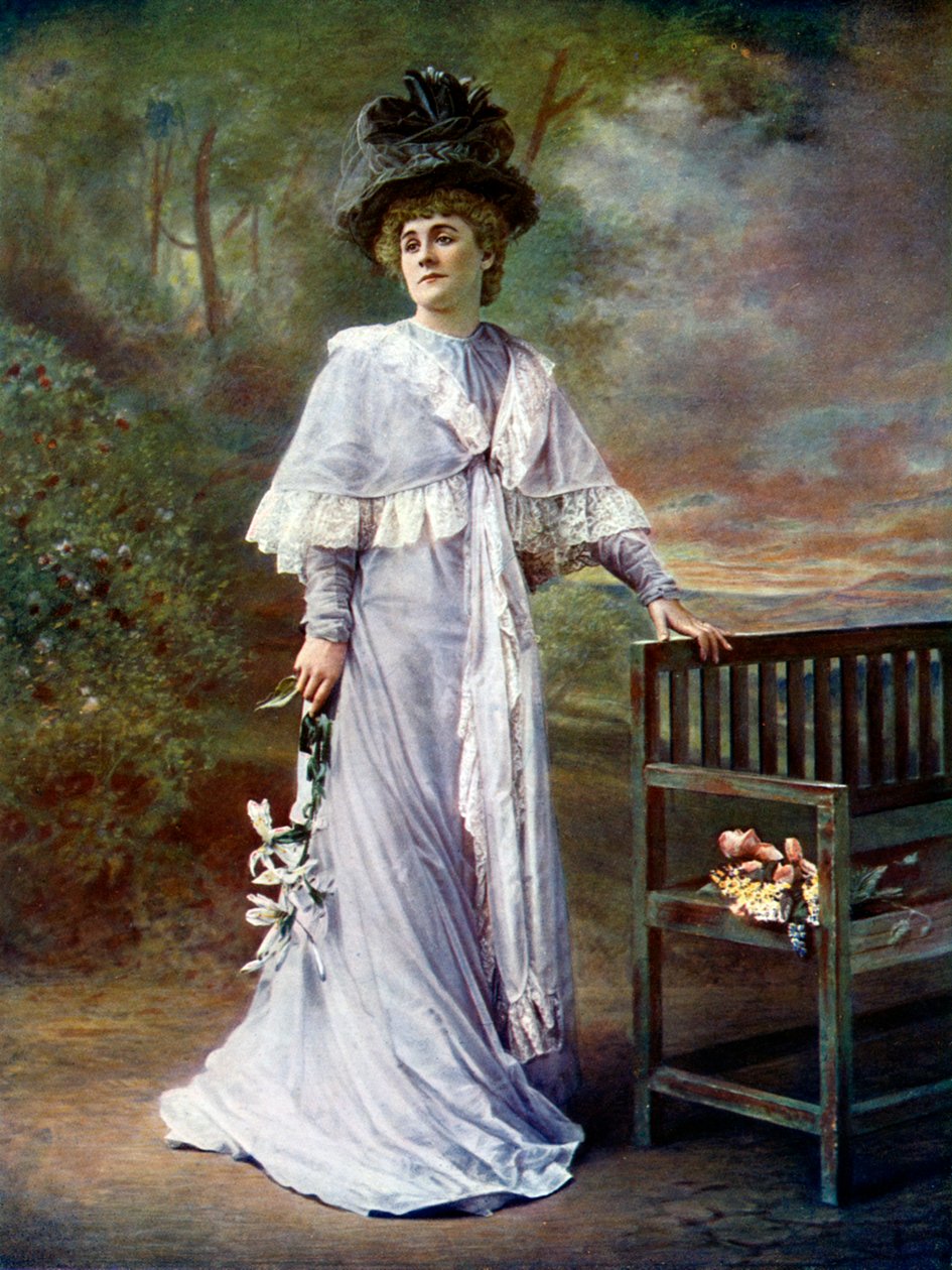 Kate Rorke 1866-1945, angol színésznő, 1899-1900. alkotó: Alfred Ellis
