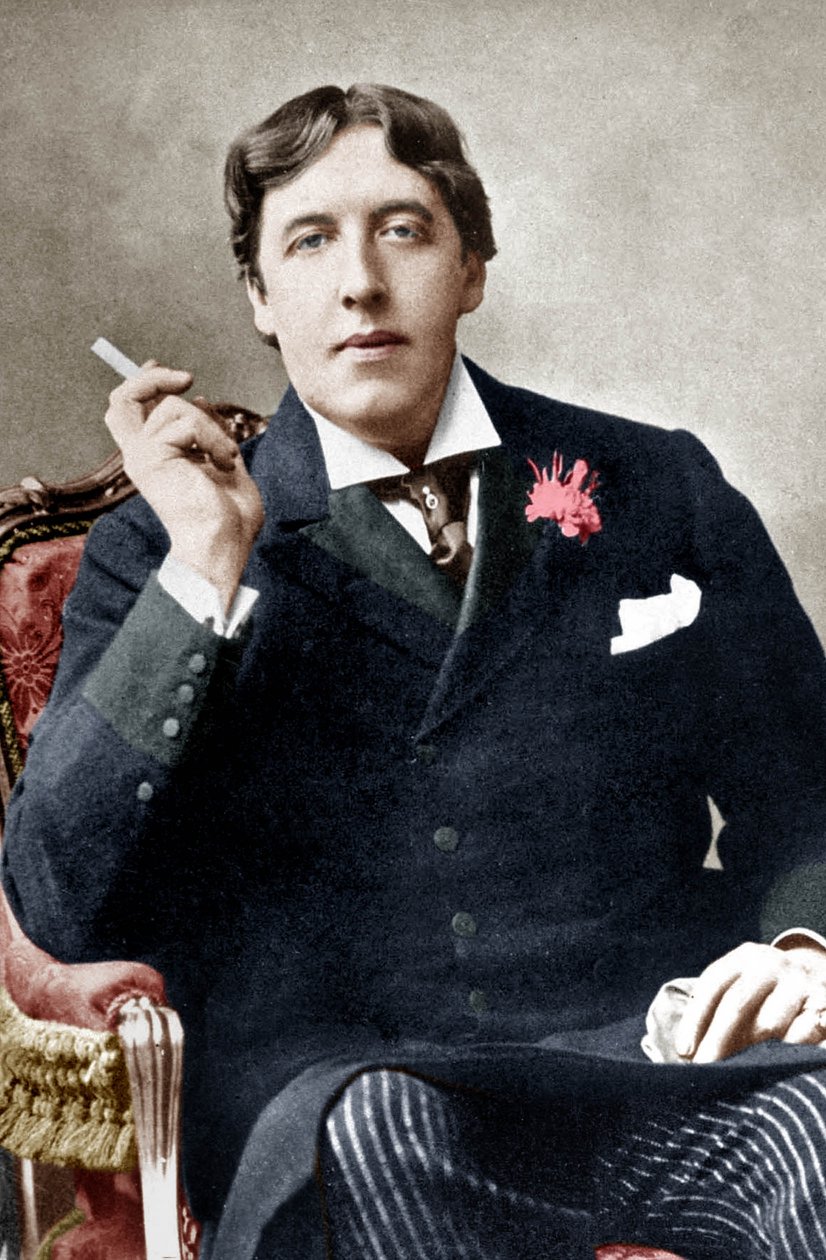 Oscar Wilde, c. 1892 (f/w fotó) alkotó: Alfred Ellis and Walery