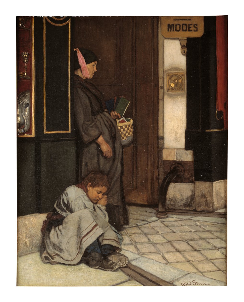 Koldulástűrő (olaj, vászon) alkotó: Alfred Emile Stevens