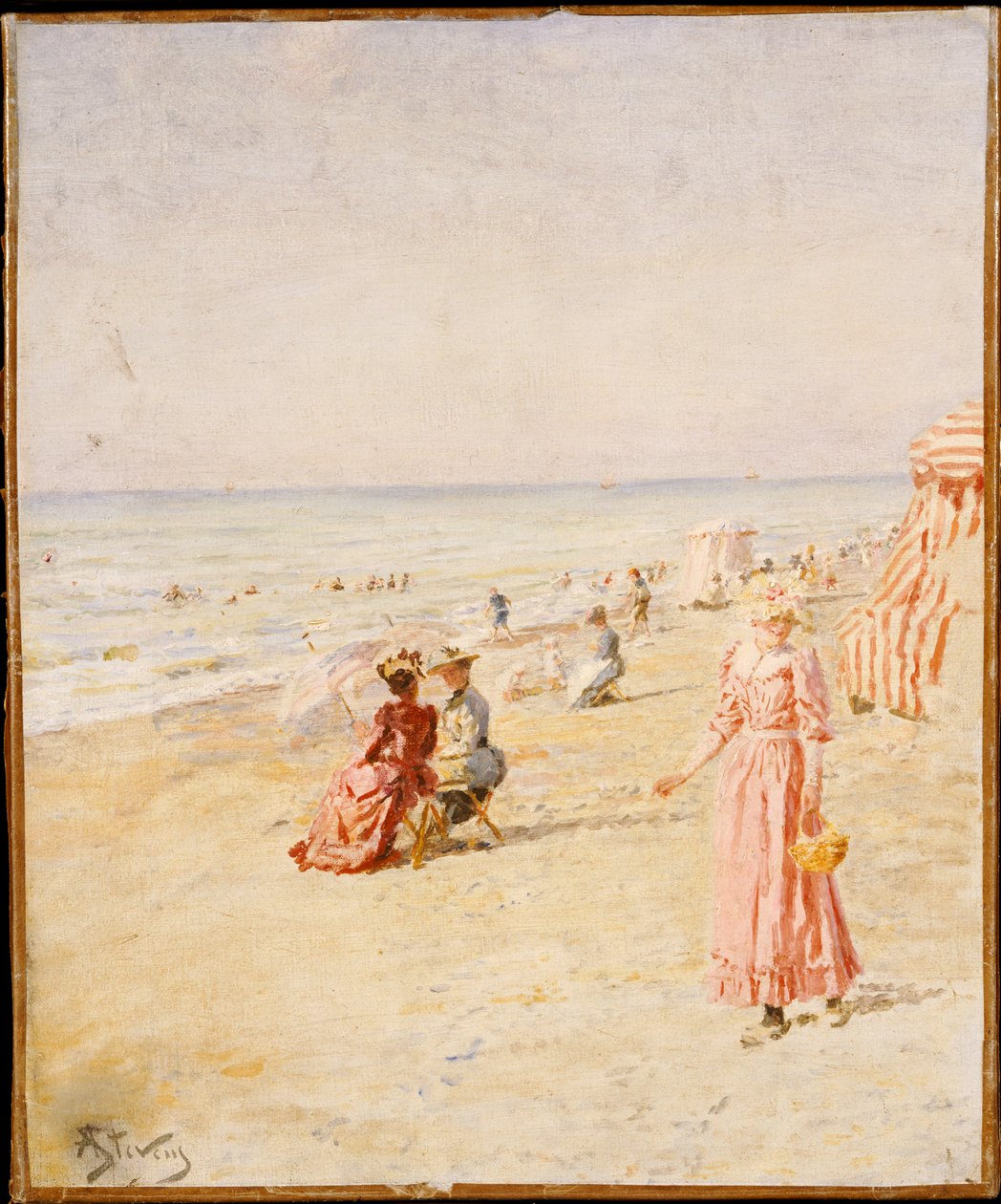 A tengerpart, Ostende alkotó: Alfred Emile Stevens