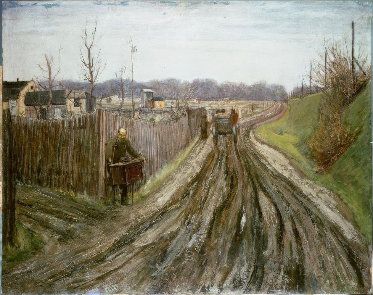 Leierkastenmann alkotó: Alfred Frank