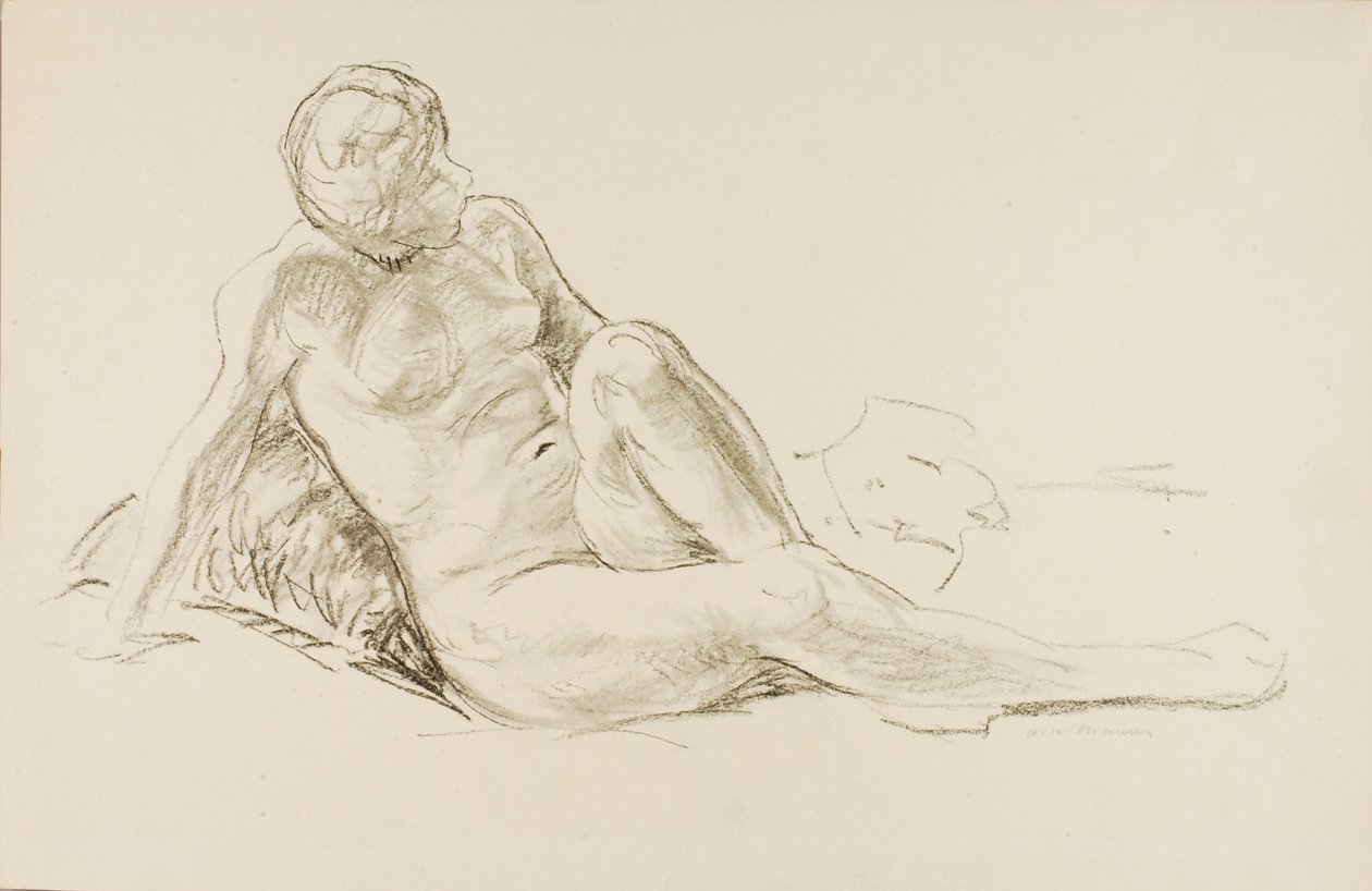 Fekvő akt alkotó: Alfred H. Maurer