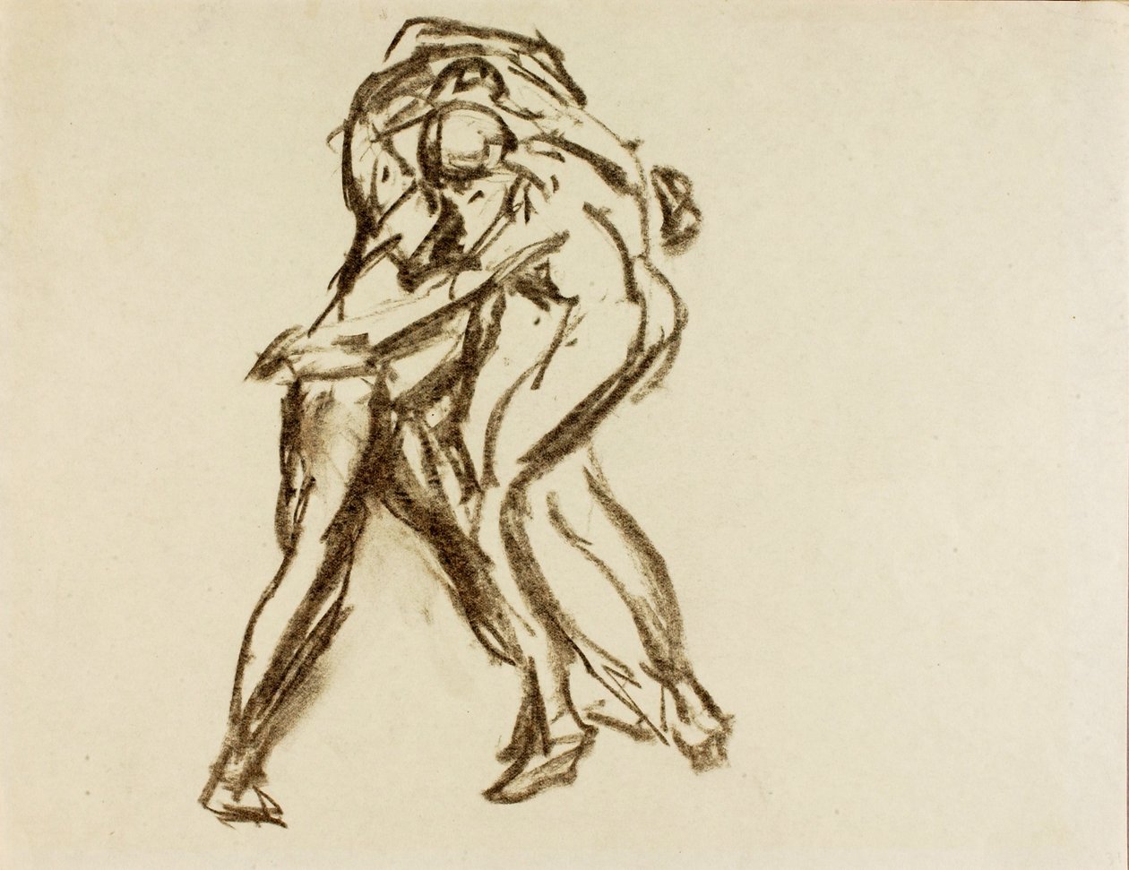 Két figura akcióban alkotó: Alfred H. Maurer