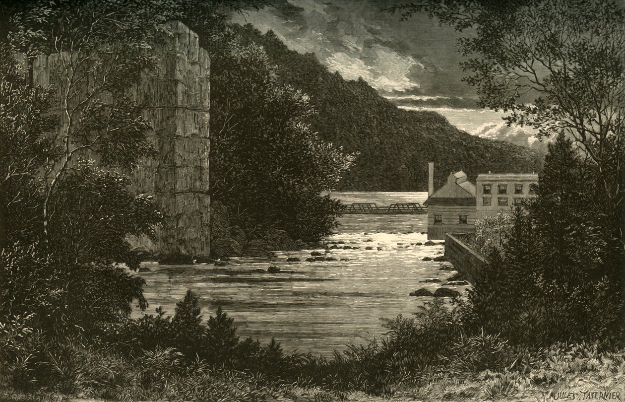 "The Passaic Below the Falls", 1874. alkotó: Alfred Harral