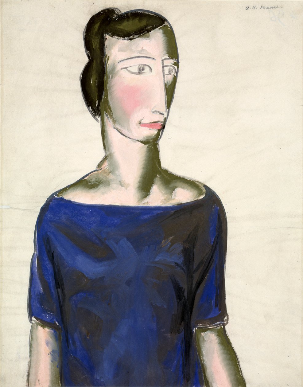 Egy lány portréja, 1923. alkotó: Alfred Henry Maurer