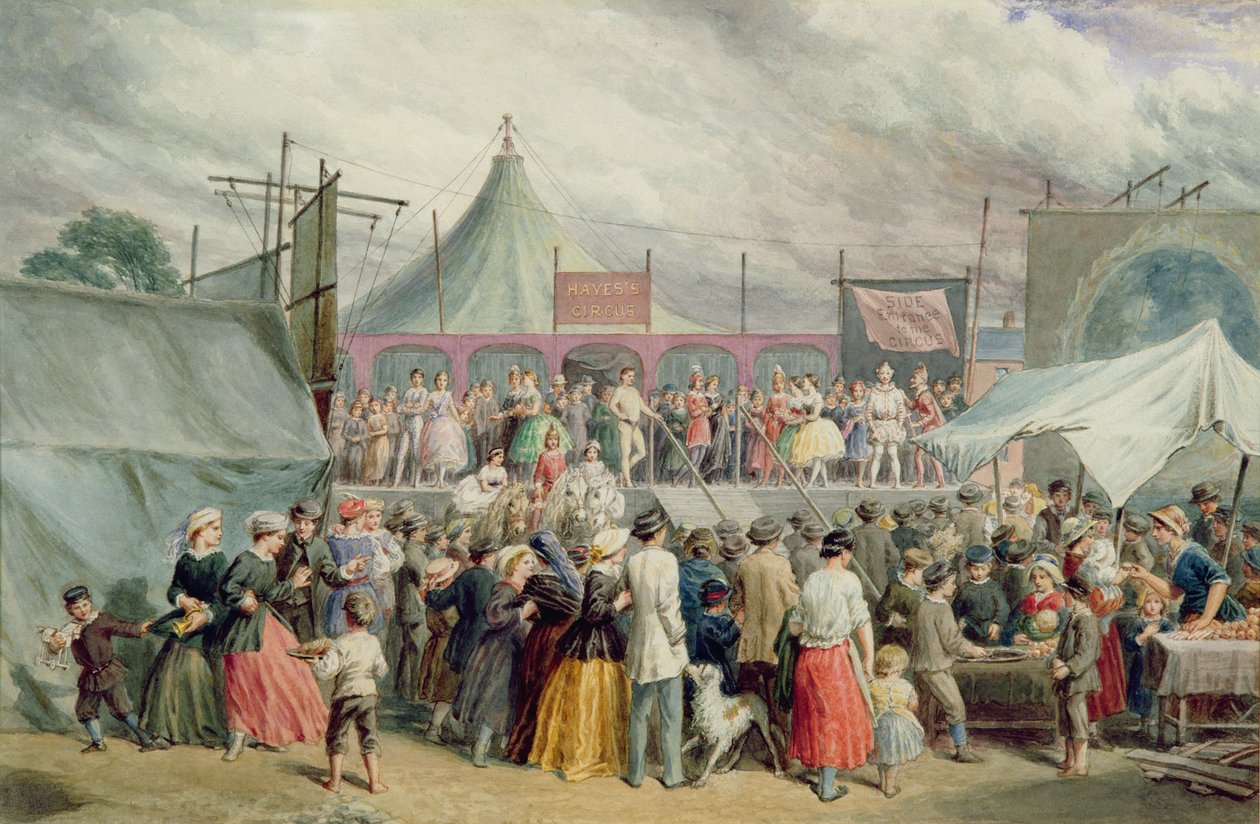 Látogatás a cirkuszban, 1885 körül alkotó: Alfred Hunt