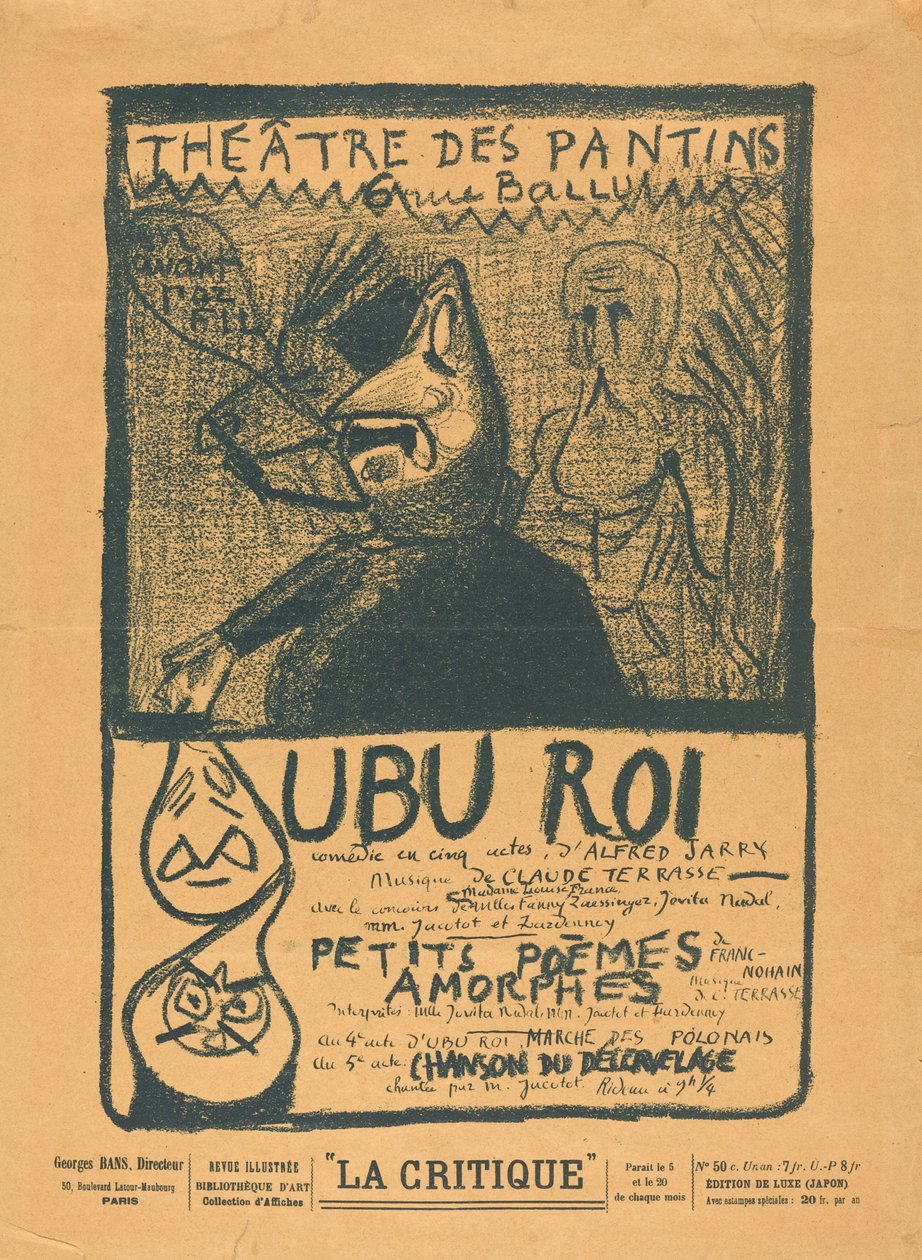 Ubu király; Amorf kis versek alkotó: Alfred Jarry