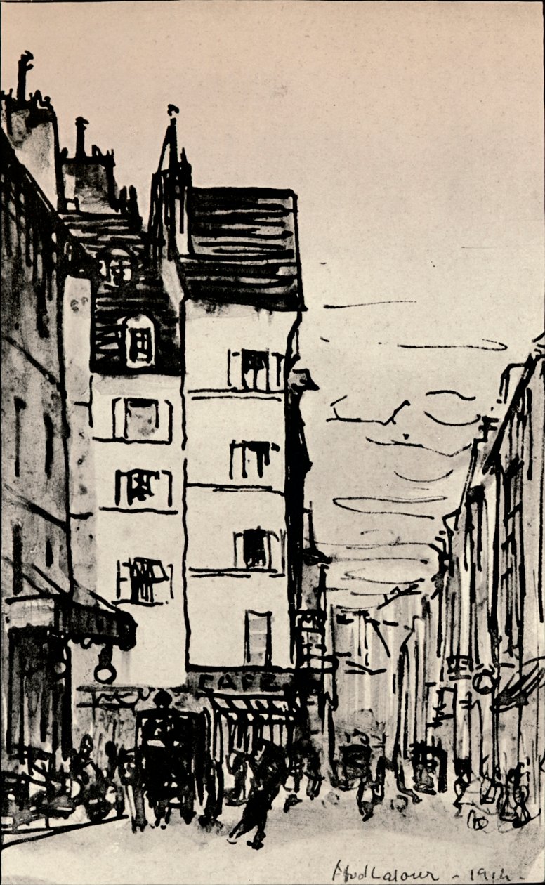 "Szajna utca", 1915 alkotó: Alfred Latour