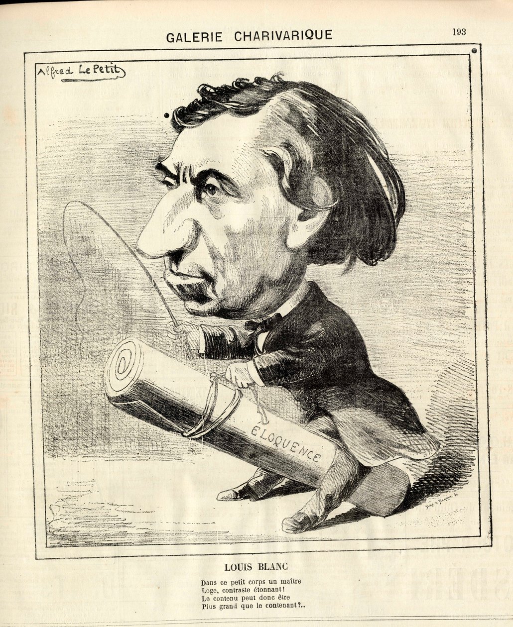 Le Charivari, Szatirikus fekete-fehérben alkotó: Alfred Le Petit