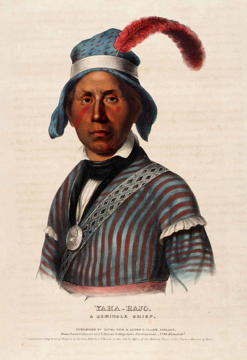 Yaha-hajo. Seminole törzsfőnök. alkotó: Alfred M. Hoffy