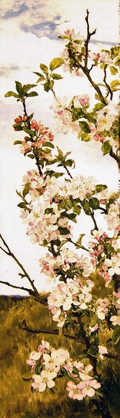 Almavirág, 1880-86 körül (olaj a panelen) alkotó: Alfred Parsons