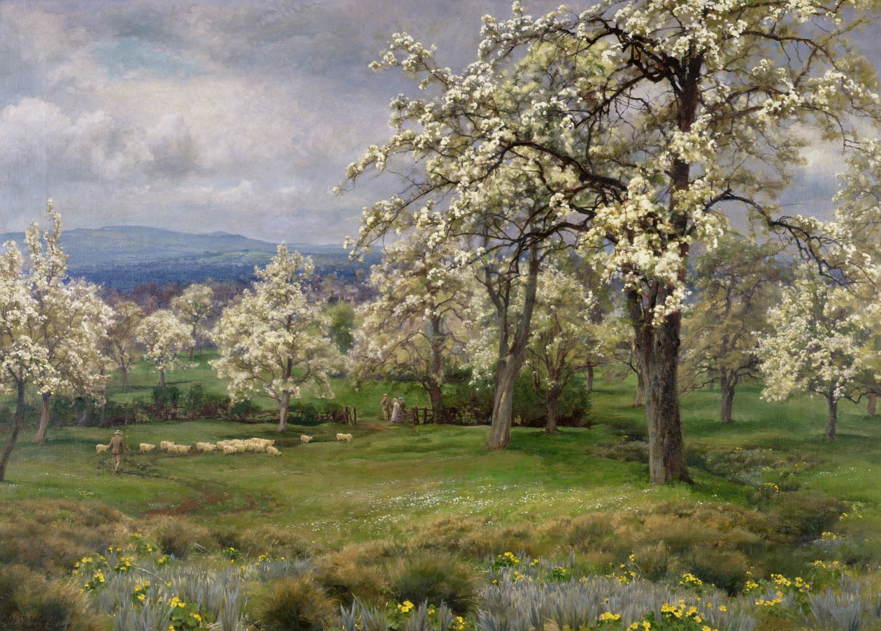 A körtekert, 1903 körül alkotó: Alfred Parsons