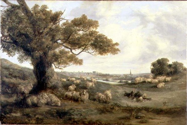 Norwich látképe alkotó: Alfred Priest