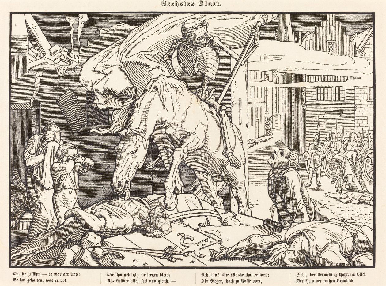 Szintén egy haláltánc VI alkotó: Alfred Rethel
