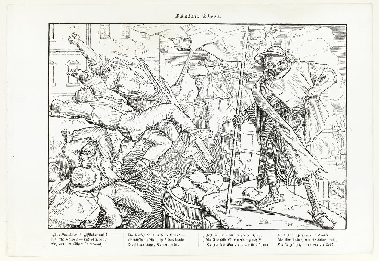 Szintén haláltánc, V. lemez alkotó: Alfred Rethel