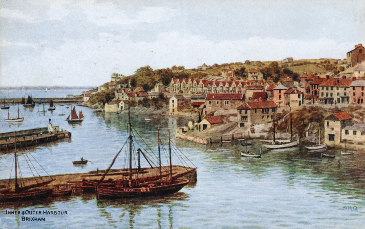 Belső és külső kikötő, Brixham alkotó: Alfred Robert Quinton