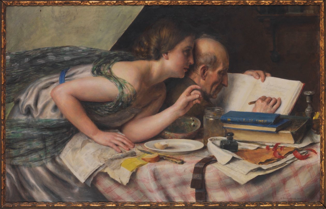 A költő és múzsája, 1925. alkotó: Alfred Schwarzschild