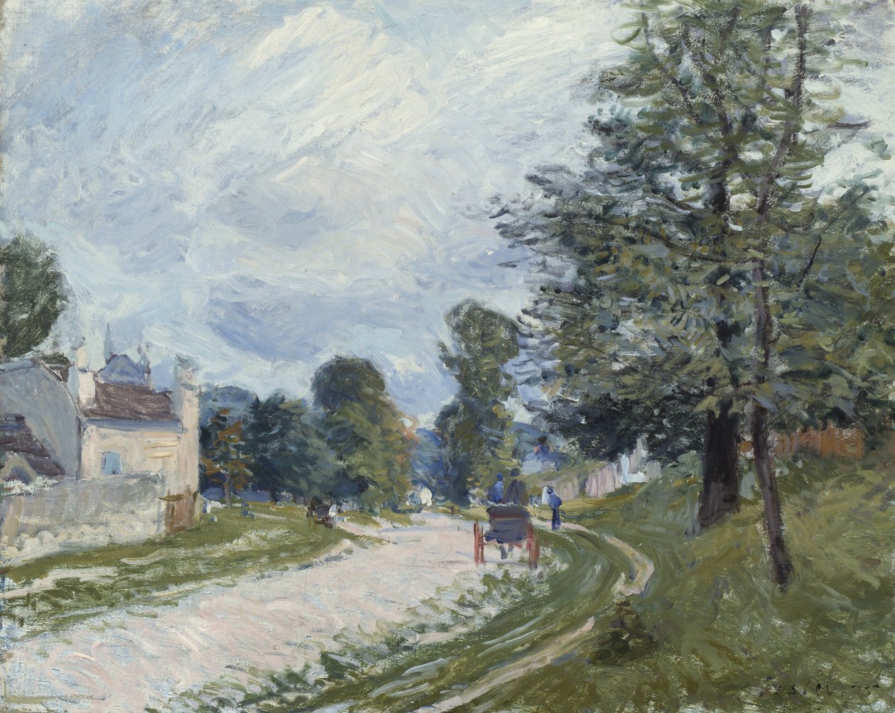 Fordulat az úton, 1873 alkotó: Alfred Sisley