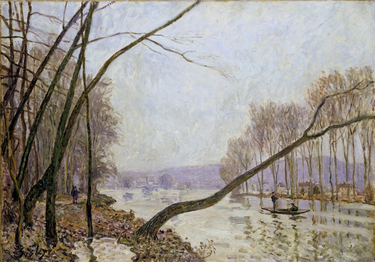 Bank of the Seine in Autumn alkotó: Alfred Sisley