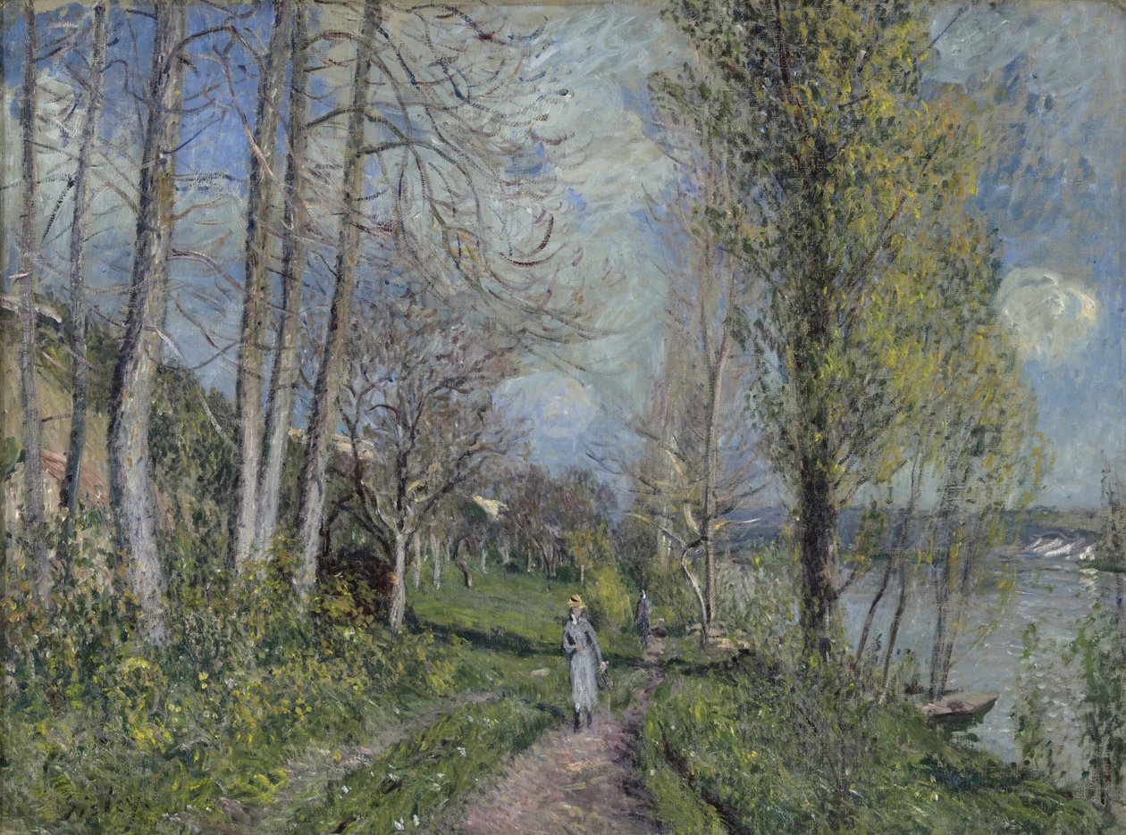 A Szajna partja, 1880-81 körül alkotó: Alfred Sisley