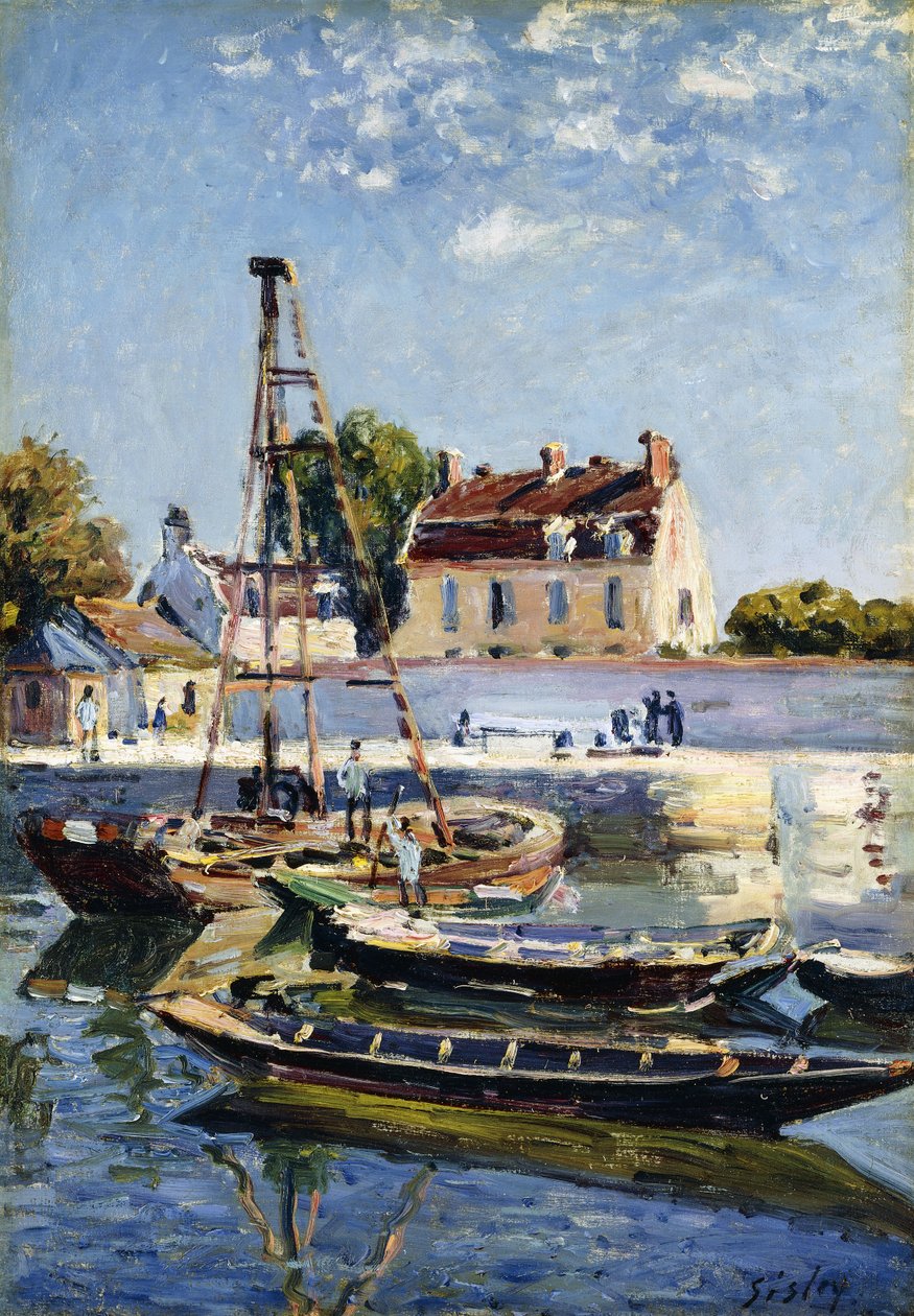 Bárkák, 1885 alkotó: Alfred Sisley