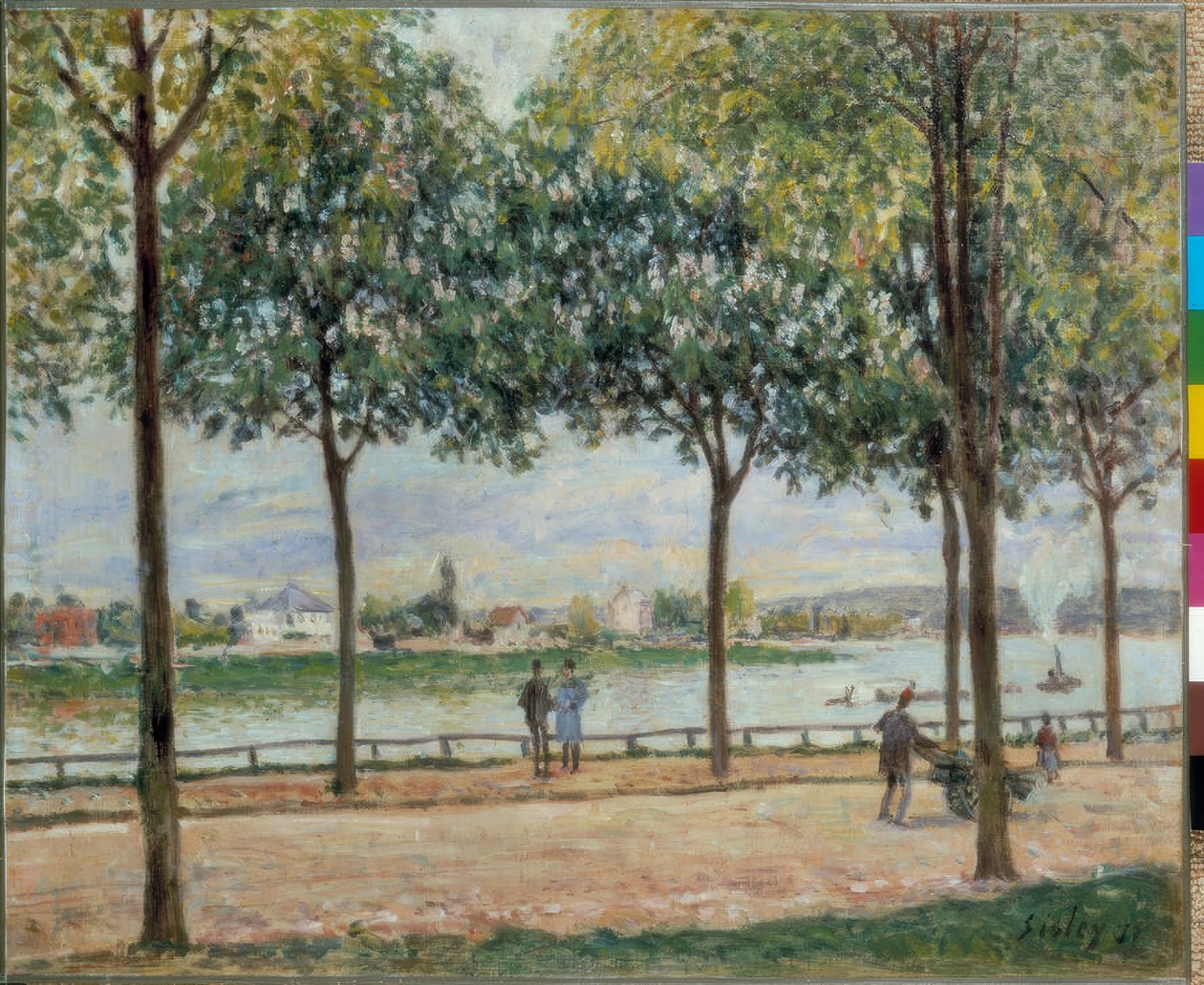 Gesztenye sétány alkotó: Alfred Sisley