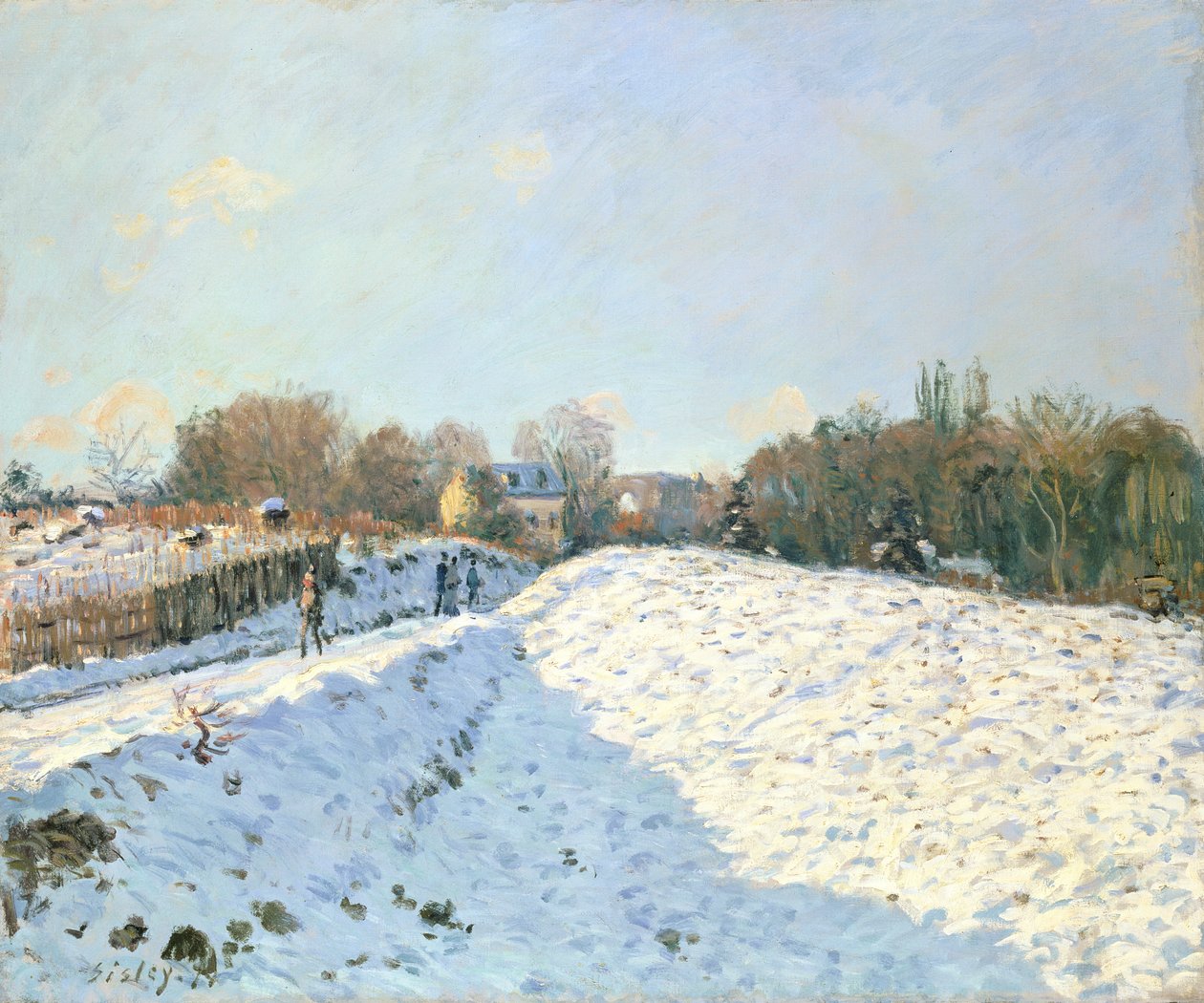 A hó hatása Argenteuilban, 1874 alkotó: Alfred Sisley