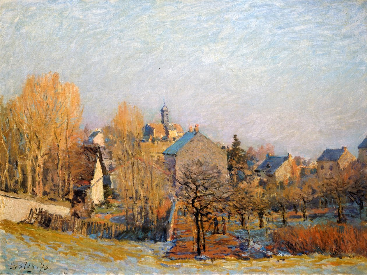 Fagy Louveciennes-ben, 1873. alkotó: Alfred Sisley