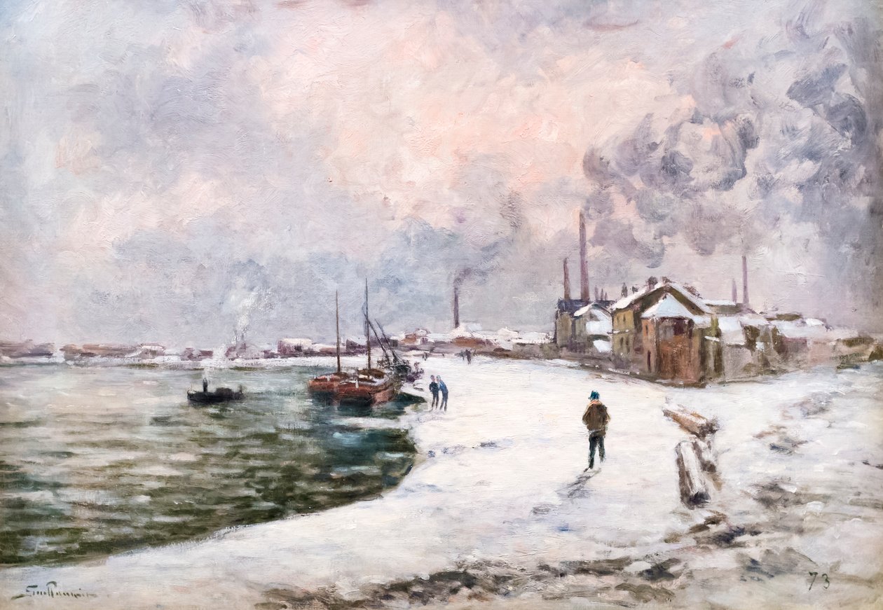 Ivry a hóban alkotó: Alfred Sisley