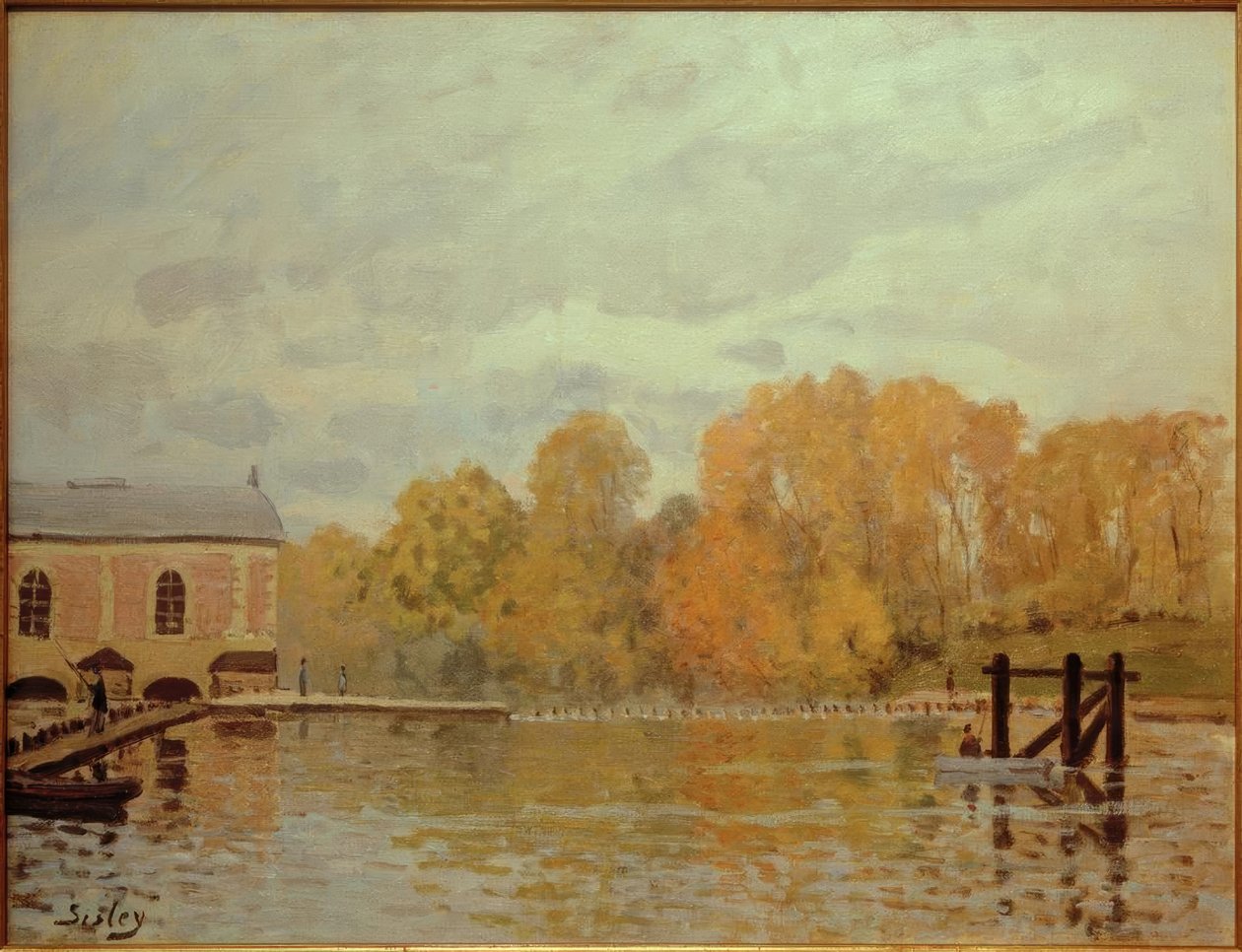 Az árvíz Marlyban alkotó: Alfred Sisley