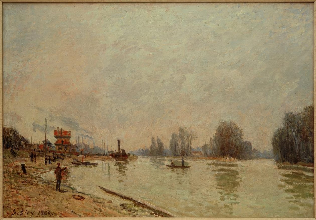 A Szajna Suresnesnél alkotó: Alfred Sisley